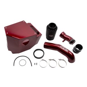 GMC Sierra 3500 HD Performance Air Intake - Wehrli - Stage 2, 4in., Dry Air Filter - Candy Teal - `20-`24
