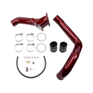 Chevrolet Duramax Performance Air Intake - Wehrli - 3in Y-Bridge Kit - Bronze Chrome - `01-`04