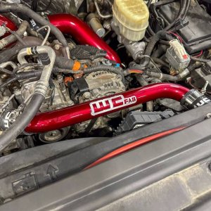 Chevrolet Duramax Upper Coolant Pipe - Wehrli - Candy Teal - `11-`16