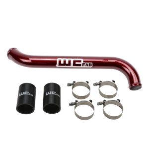 Chevrolet Duramax Upper Coolant Pipe - Wehrli - Aluminum - WCFab Red - `11-`16