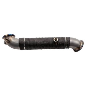Chevrolet Duramax Performance Exhaust - Wehrli - 3in Stainless Down Pipe (V-Band Style) - `11-`15
