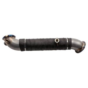 Chevrolet Duramax Performance Exhaust - Wehrli - 3in Stainless Down Pipe (V-Band Style) - `11-`15
