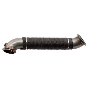 Chevrolet Duramax Performance Exhaust - Wehrli - 3in Stainless Down Pipe (V-Band Style) - `11-`15