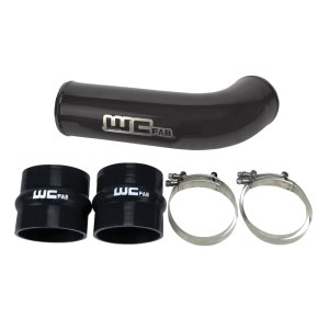 GMC Sierra 3500 Performance Air Intake - Wehrli - 4in Intake Pipe - Gloss Black - `17-`19
