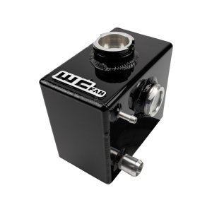 Chevrolet L5P Duramax Coolant Tank Kit - Wehrli - Twin Turbo Style - Raw Aluminum - `17-`19