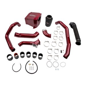 Chevrolet Duramax Performance Air Intake - Wehrli - High Flow Intake Bundle Kit Stage 3 - Bronze Chrome - `01-`04