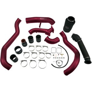Chevrolet Duramax Performance Air Intake - Wehrli - Stage 3 High Flow Bundle - WCFab Red - `01-`04