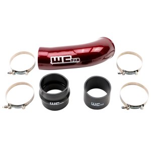 Chevrolet Silverado Performance Air Intake - Wehrli - 4in Intake Resonator Pipe - WCFab Red - `20-`25