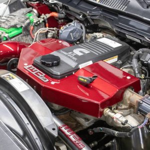 Dodge Cummins Engine Cover - Wehrli - Fabricated Aluminum - WCFab Grey - `10-`24