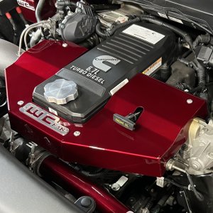 Dodge Cummins Engine Cover - Wehrli - Fabricated Aluminum - WCFab Red - `10-`23