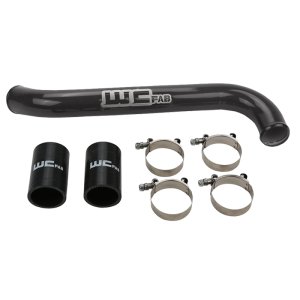 Chevrolet Duramax Upper Coolant Pipe - Wehrli - Aluminum, Powder Coated - Candy Red - `17-`19