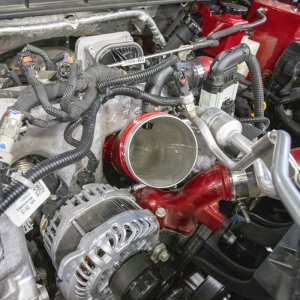 Chevrolet Silverado 3500 HD Performance Air Intake - Wehrli - High Flow Intake Horn - Brizzle Blue - `17-`25