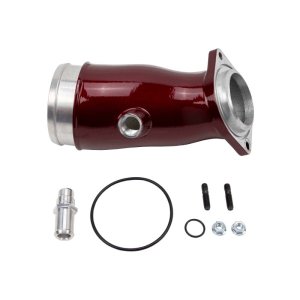 Chevrolet Silverado 2500 Performance Air Intake - Wehrli - High Flow Cast Aluminum Turbo Intake Horn - WCFab Red - `17-`24
