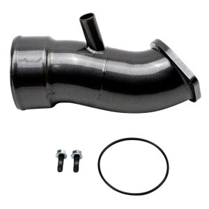 Chevrolet Duramax Performance Air Intake - Wehrli - 3.5in Intake Horn w/PCV Port - Gloss Black - `20-`24