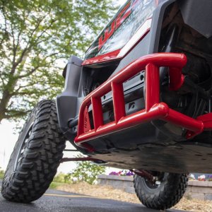 Honda Talon 1000X/R Rock Sliders - Wehrli - Semi-Gloss Black - `19-`27