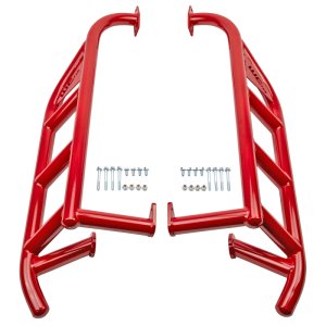 Honda Talon 1000R Rock Sliders - Wehrli - Talon Red - `19-`27