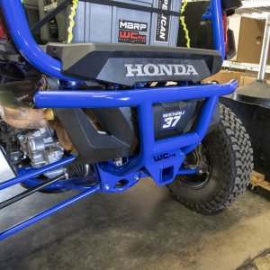 Honda Talon Rear Bumper - Wehrli - With Receiver Hitch - Talon Blue - `19-`22