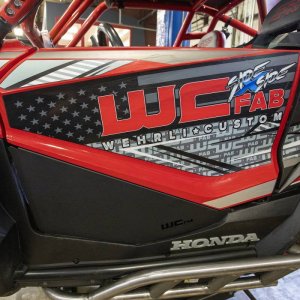 Honda Talon 1000R Lower Door Kit - Front - Wehrli - Gloss White - `19-`27