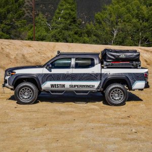 Toyota Tacoma Roof Rack - Westin - Mesa - Textured Black - `16-`23