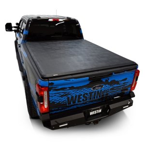 Ford F-250 Super Duty Soft Roll-Up Tonneau Cover - Westin - Black - `17-`24