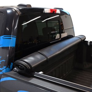 Ford F-250 Super Duty Soft Roll-Up Tonneau Cover - Westin - Black - `17-`24