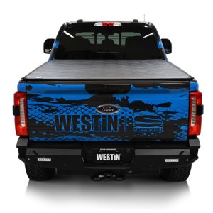 Ford F-250 Super Duty Soft Roll-Up Tonneau Cover - Westin - Black - `17-`24