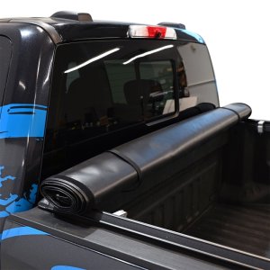 Ford F-350 Super Duty Soft Roll-Up Tonneau Cover - Westin - Black - `17-`24