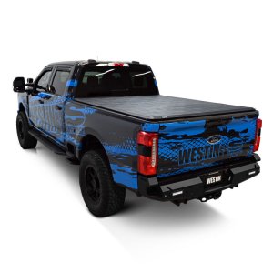 Ford F-350 Super Duty Soft Roll-Up Tonneau Cover - Westin - Black - `17-`24