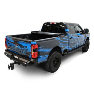 Ford F-250 Super Duty Soft Tri-Fold Tonneau Cover - Westin - Soft Fold - Black - `17-`24