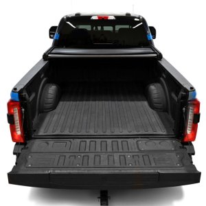 Ford F-250 Super Duty Soft Tri-Fold Tonneau Cover - Westin - Soft Fold - Black - `17-`24
