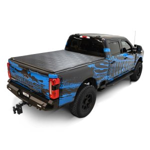 Ford F-350 Super Duty Soft Tri-Fold Tonneau Cover - Westin - Soft Fold - Black - `17-`24
