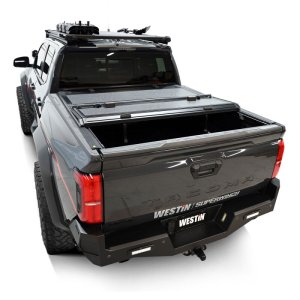 Toyota Tacoma Hard Tri-Fold Tonneau Cover - Westin - Black - 2024+