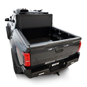 Toyota Tacoma Hard Tri-Fold Tonneau Cover - Westin - Black - 2024+
