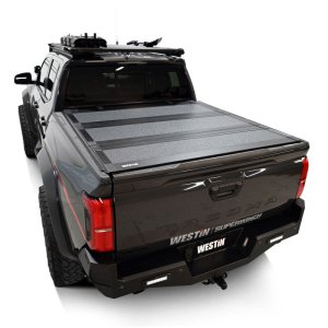Toyota Tacoma Hard Tri-Fold Tonneau Cover - Westin - Black - 2024+