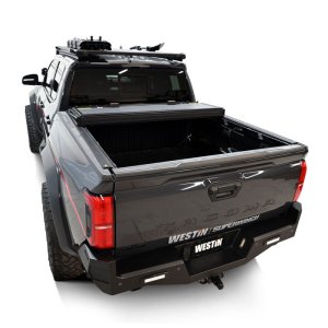 Toyota Tacoma Hard Tri-Fold Tonneau Cover - Westin - Black - 2024+