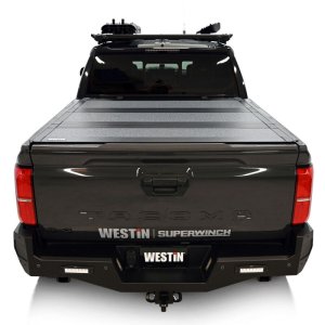 Toyota Tacoma Hard Tri-Fold Tonneau Cover - Westin - Black - 2024+
