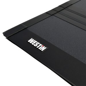 Chevrolet Silverado Hard Tri-Fold Tonneau Cover - Westin - Black - `19-`26