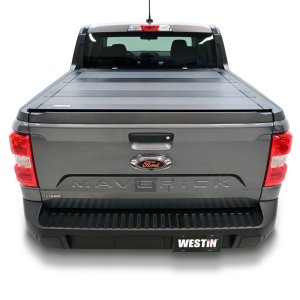 Ford Maverick Hard Tri-Fold Tonneau Cover - Westin - HT-F - Black - `22-`26 Ford Maverick Hard Tri-Fold Tonneau Cover - Westin - HT-F - Black - `22-`26