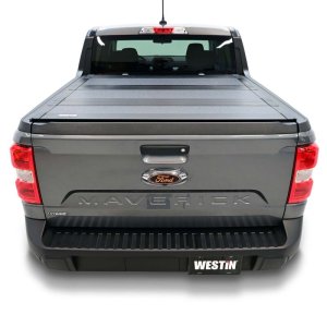 Ford Maverick Hard Tri-Fold Tonneau Cover - Westin - HT-F - Black - `22-`26 Ford Maverick Hard Tri-Fold Tonneau Cover - Westin - HT-F - Black - `22-`26