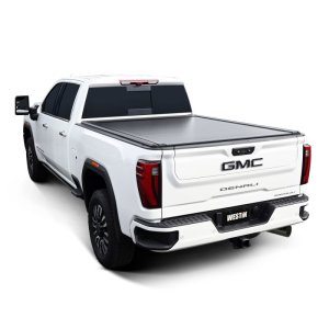 GMC Sierra Electric Retractable Tonneau Cover - Westin - Black - `20-`26 GMC Sierra Electric Retractable Tonneau Cover - Westin - Black - `20-`26