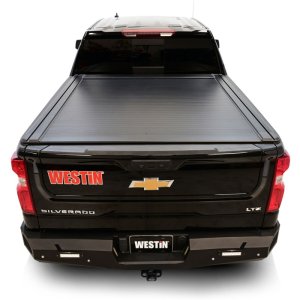 GMC Sierra 1500 Electric Retractable Tonneau Cover - Westin - Black - `19-`26