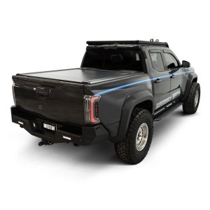 Toyota Tacoma Tonneau Cover - Westin - Manual Retractable - Black - `24-`26