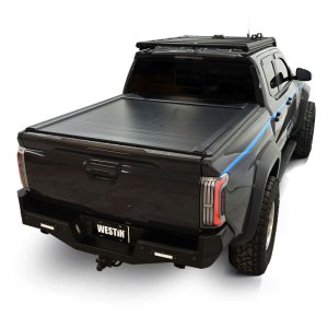 Toyota Tacoma Tonneau Cover - Westin - Manual Retractable - Black - `24-`26