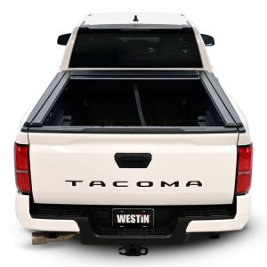 Toyota Tacoma Manual Retractable Tonneau Cover - Westin - Black - `24-`26