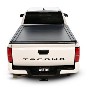 Toyota Tacoma Manual Retractable Tonneau Cover - Westin - Black - `24-`26