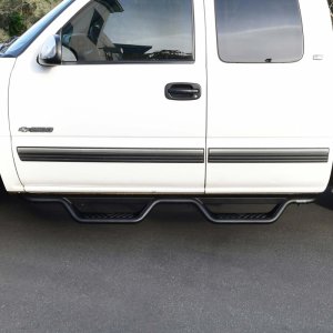Chevrolet Silverado 1500 Nerf Step Bars - Westin - Outlaw Drop - Textured Black - `99-`13
