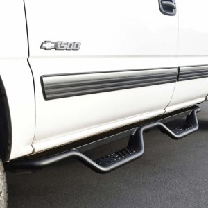 Chevrolet Silverado 1500 Nerf Step Bars - Westin - Outlaw Drop - Textured Black - `99-`13