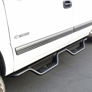 Chevrolet Silverado 1500 Nerf Step Bars - Westin - Outlaw Drop - Textured Black - `99-`13