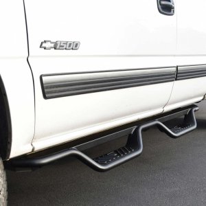 Chevrolet Silverado 1500 Nerf Step Bars - Westin - Outlaw Drop - Textured Black - `99-`13