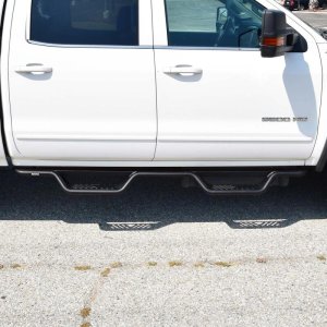 Chevrolet Silverado Nerf Bars - Westin - Outlaw Drop - Textured Black - `04-`13